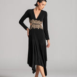 CYPRUS ASYMMETRIC DRAPE DRESS