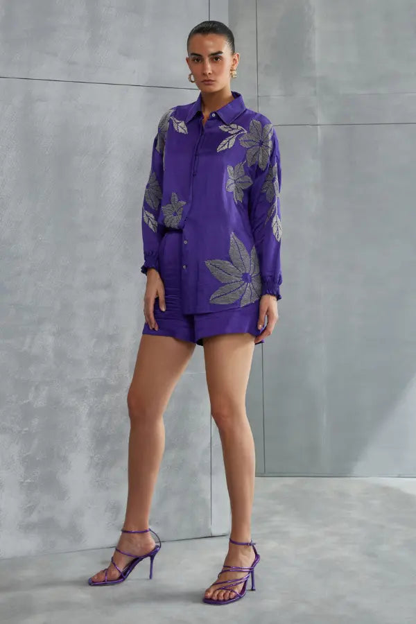 Wild Violet Boxy Shirt Namrata Joshipura