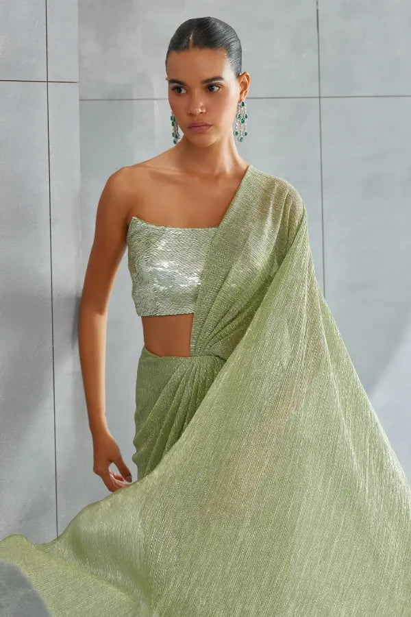 Fox Tail Drape Saree Namrata Joshipura