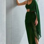 Metallic Scallop Drape Set Namrata Joshipura