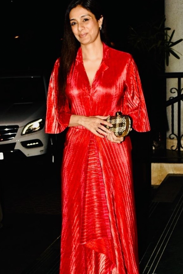 Tabu In Red NJ Pleated Dress