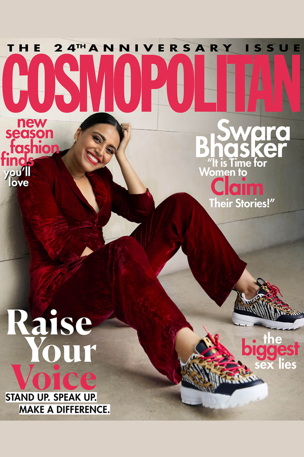 Swara Bhaskar in NJ Star Boy Velvet Pant Suit