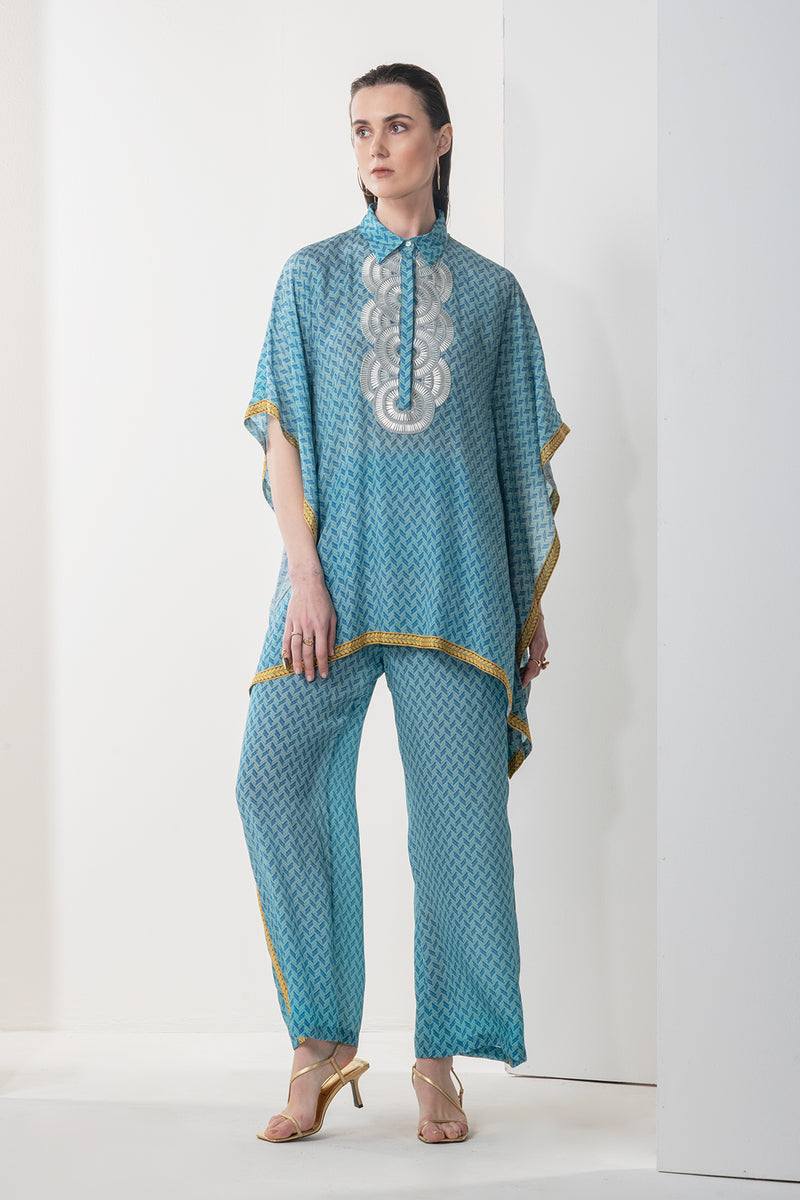 Azalea Scallop Kaftan Set